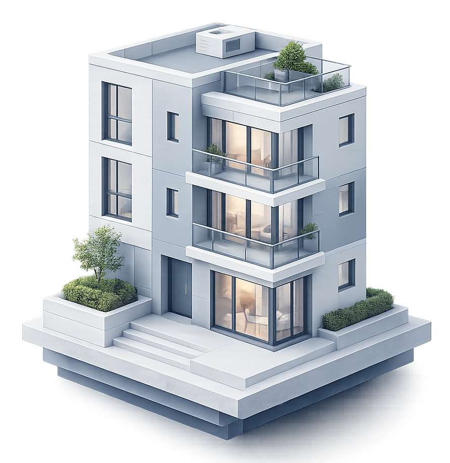 Suggested image: a compact urban apartment, suitable for the rental report card.